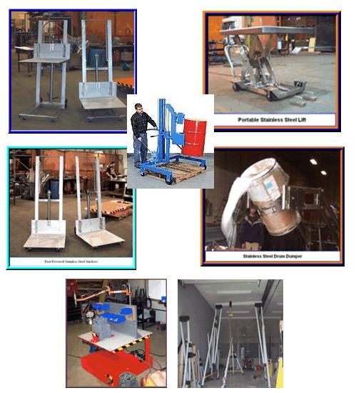 Custom work for jib cranes and machinery