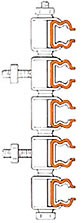 TH502: Five Conductor Hanger Clamp